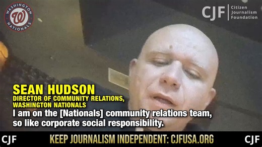 BREAKING NEWS: Washington @Nationals Director of Community Relations Admits on Hidden Camera to Active Religious Discrimination Against Starting Pitcher Trevor Williams, Surveillance of Nationals Fans’ Google History, and Segregated LGBTQ+ Corporate Meetings to an O’Keefe Undercover Journalist“One of our pitchers, Trevor Williams. He’s super Christian-Catholic, all these tattoos that mean a lot.”“The Dodgers had a group… who were drag queens who sometimes dressed up as nuns. He [Trevor Williams]