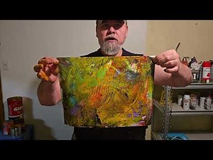 Abstract ART Techniques / Acrylic / Demonstration / FOLTZ / Wax Paper Catalyst Painting