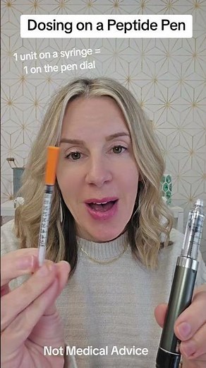Dosing on a peptide pen #peptidepen #peptide