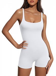 SUNBS Swimsuit Women Maternity Bodysuit Shorts jumpsuit One Piece Yoga Sleeveless Backless Seamless Clothes