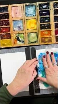 Watercolor Tips & Tricks: Adding Texture with Plastic Wrap