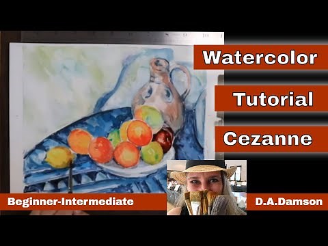Watercolor Tutorials Step by Step - Paul Cezanne