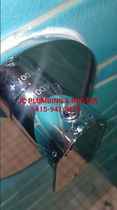 Temperature control adjustment on shower valve.