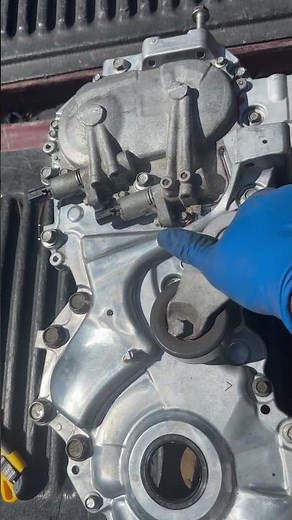 Nissan 1.8 L timing chain cover and make sure I have all the bolts before installation