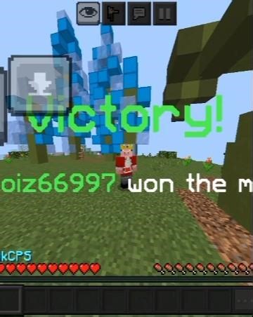 skywars/pc player vs mobile player! #minecraft