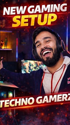 50M SETUP😁! TECHNO GAMERZ NEW GAMING SETUP REVEALED #technogamerz #shorts