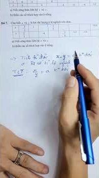 Math Grade 7 - Basic Inverse Proportion Exercises #thaygiangdaytoan #maths