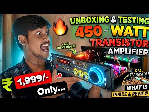 Unboxing & Testing Powerful 3055 Transistor Amplifier.. Only At ₹1,999 Rupees | 3055 Amplifier..