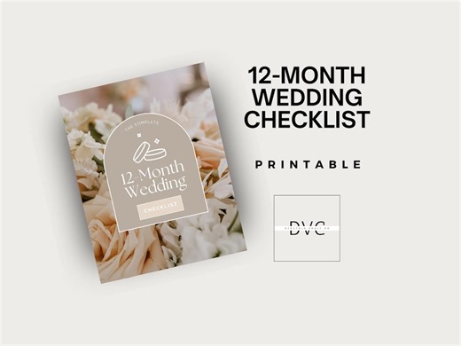 Wedding Planner Checklists PDF | 12-month Step-by-step Wedding Planning Timeline Printable, Bridal Organizer, Stress-free Planning Guide - Etsy