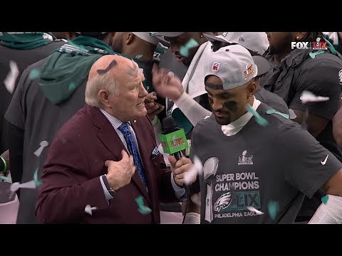 Eagles' Super Bowl LIX Trophy Presentation