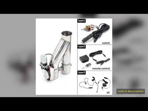 Y Pipe Electric Exhaust Cutout ONOFF Dual Valve With Controller Cut Out Down Pipe Kit 304