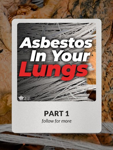 🫁 Before it was regulated, this microscopic material was hiding in homes and workplaces everywhere — and it silently destroys your lungs. Asbestos isn't a chemical or gas — it's a group of naturally occurring mineral fibers once used widely in insulation, flooring, and fireproofing. When disturbed, microscopic fibers become airborne and travel deep into the respiratory tract. Here's the path they take once inhaled: nose or mouth → pharynx → larynx → trachea → and deeper into the lungs. Your bod