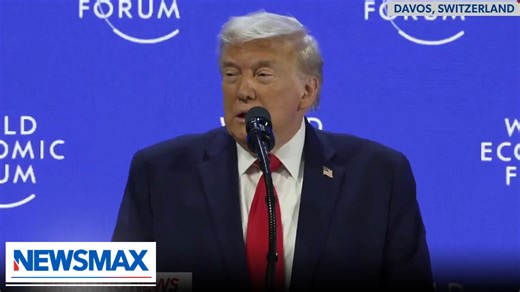 TRUMP: “I've come to this year's World Economic Forum with truly phenomenal news from America. Yesterday marks the one year anniversary of my inauguration, and today, after 12 months back in the White House, our economy is booming, growth is exploding, productivity is surging, investment is soaring, incomes are rising. Inflation has been defeated.” | NEWSMAX