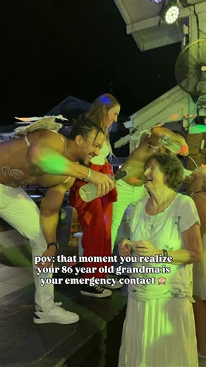 This is officially a page dedicated to Babcia now 🤣🙈 TAG someone that wants to be like her when they’re 86!! #emergencycontact #trending #viral #comedy #travel | The Lost Two