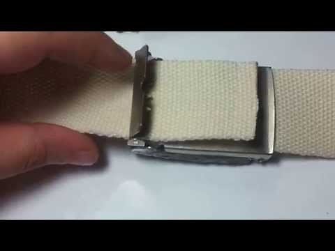 How to use a military style buckle