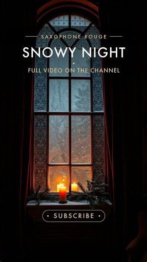 Snowy Night 🔥 2 Hours on the Channel #shorts #fireplacejazz #cozyjazz