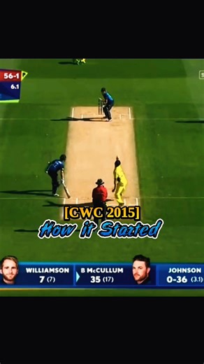 Whole story of 2015 CWC 🥶 #cricket #brendonmccullum #mitchellstarc #shortsfeed