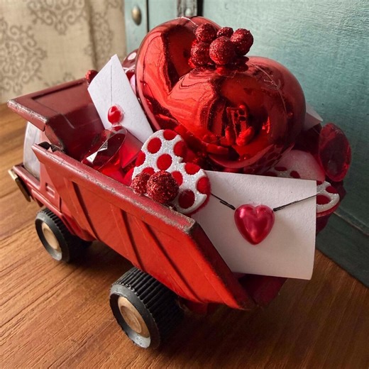 Vintage Toy Dump Truck, Buddy L, 1960s, Red Truck, Toy Truck, Valentine Truck, Toy Pickup, Repurposed, Upcycled - Etsy