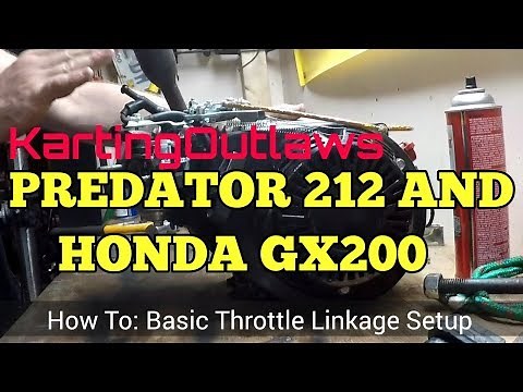 Predator 212 and GX200 Throttle Linkage Set Up