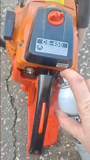 How to easily start a chainsaw with a broken primer bulb - Echo-CS450
