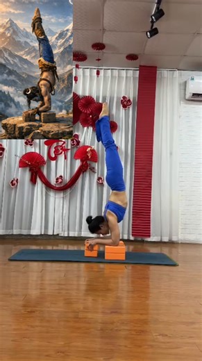 Advanced Yoga Handstand Practice 💪 | Forearm Stand with Blocks | Power Yoga Flow