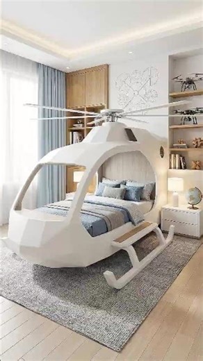 Helicopter Cockpit Bed Design Turns Bedroom Into Adventure