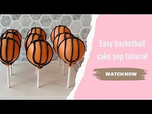 Basketball Cake Pops