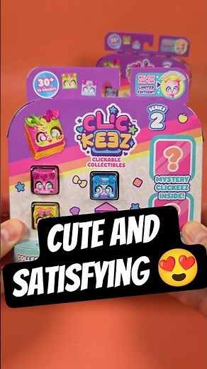 ASMR Clicking 🎧 Clickeez Clickable Collectables Series 2 Keyboard Fidget Toys Satisfying Sounds