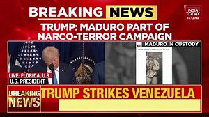 8.2K views · 66 reactions | "Late last night and early today, at my direction, the United States Armed Forces conducted an extraordinary military operation in the capital of Venezuela. Overwhelming American military power, air, land, and sea, was used to launch a spectacular assault. It was an assault like people have not seen since World War II..."- US President #DonaldTrump | India Today | Facebook