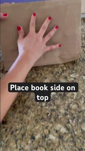 How to make a book cover with brown paper bag