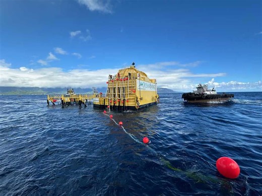 First-Ever Grid-Scale Wave Energy Device Funded by the US Department of Energy Installed by the Navy