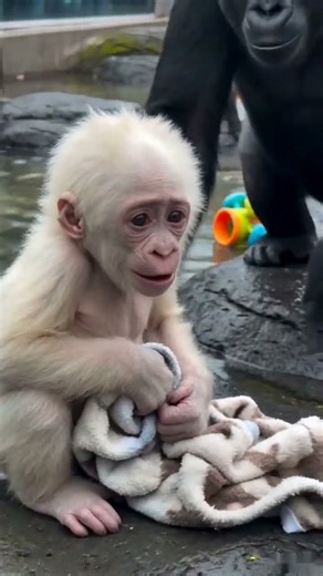 White Baby Gorilla Pearl Cries After Teasing – Mom Maya Steps In