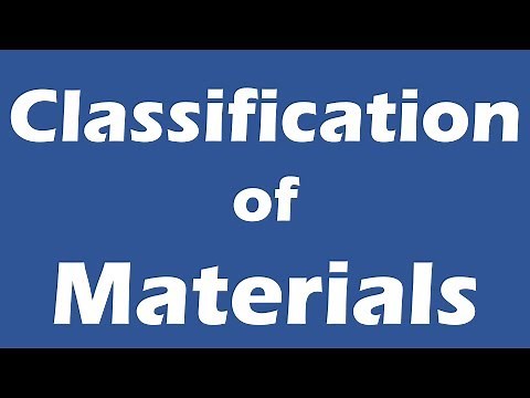 Classification of materials