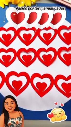 Hermosa cadeneta de corazón. #PasionPorLasManualidades #manualidadesencasa #hazlotumismo #ArteEnCasa #hazloencasa #fblifestyle | Pasión Por Las Manualidades