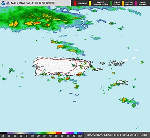 31K views · 114 reactions | [Oct 26] 11:15 AM AST Radar Loop Advective mainly over showers over eastern and southern Puerto Rico, as well as over northern St. Croix. You can always see the latest radar loop at radar.weather.gov. | Aguaceros advectivos principalmente sobre el este y sur de Puerto Rico, así como sobre el norte de St. Croix. Puede ver el bucle del radar más reciente en radar.weather.gov. #PRwx #USVIwx | US National Weather Service San Juan Puerto Rico | Facebook