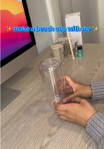 Beach Snow Globe Tumbler: Custom 20 oz DIY Cup