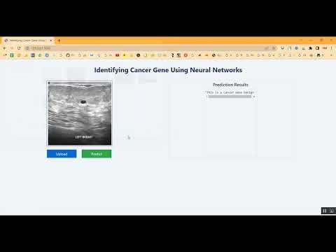 Gene Based Classification CNN Flask App in Python Projects