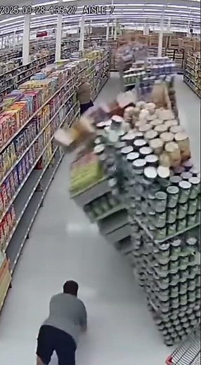 Epic Grocery Store FAIL:Shopping Cart Rocket Viral Aisle Chaos Caught on Camera #funny #viralvideo