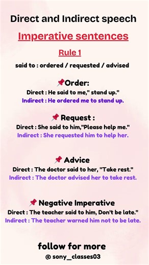 Direct and Indirect speech #english #education #learning #shorts