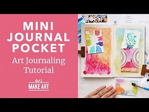 Let's Make a Mini Journal Pocket | Art Journaling Tutorial with Jesse Petersen