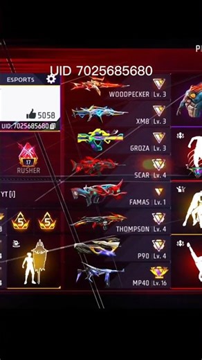V Badge 😱 request except #shorts #freefire