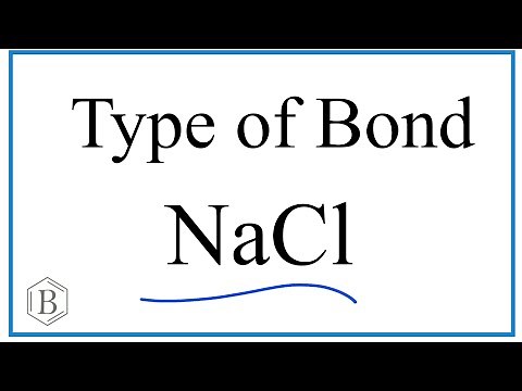 Type of Bond for Sodium chloride (NaCl)