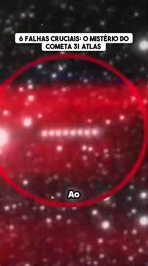 Ligado no Desconhecido on Instagram: "O que está realmente acontecendo com o Cometa 3I/Atlas? Uma análise fria dos eventos revela seis falhas cruciais que apontam para um enigma muito maior no nosso sistema solar. A estreia da ESA veio como um borrão pixelado, incapaz de mostrar detalhes. A NASA optou por não liberar as imagens da câmera HiRISE, gerando um silêncio de dados públicos. Para completar o quadro, as agências espaciais da China e dos Emirados Árabes Unidos optaram pelo silêncio absolu