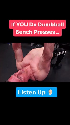 ATHLEAN-X™ | Jeff Cavaliere MSPT, CSCS on Instagram: "The most important element of the dumbbell bench press (or barbell for that matter), is that you learn how to initiate the upward push from your chest. Far too commonly, people will “cave out” or crater the pecs at the moment they begin the press. This places the shoulders as the predominant pressing muscle and leaves the chest to lag behind in development. Instead, think of lifting the sternum as you drive your shoulders back into the bench.