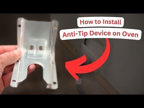 How to Install Anti-Tip Device on Oven | Stove, Range or Oven Safety Device for Samsung and Others