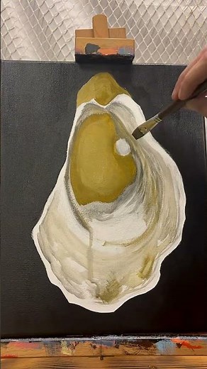 Can you paint an oyster using only one color? Perhaps with a few different tints and shades:)
