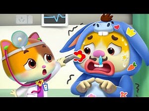 Daddy Has STiCKER POX!! | Animal Hospital | Nursery Rhymes & Kids Songs | Mimi and Daddy