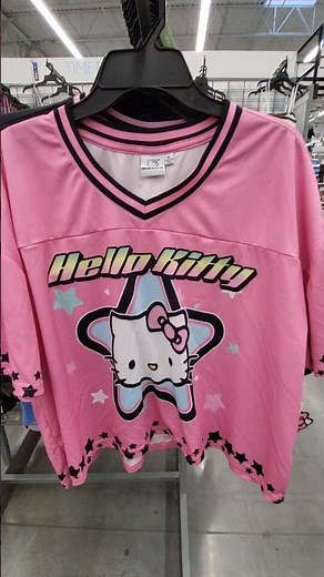 HELLO KITTY PINK CUT OFF STYLE V-NECK SHIRT $11.98 - SANRIO CARTOON CHARACTER FASHION FUN