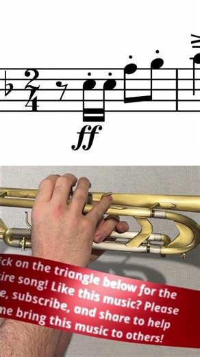 English Folk Song Suite - III. March (Bb Trumpet Cover) | Free Sheet Music On-Screen