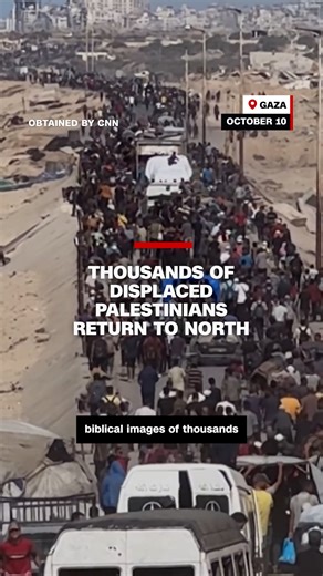 169K views · 3.4K reactions | Thousands of displaced Palestinians are returning to the north of Gaza as the ceasefire deal between Hamas and Israel takes effect. CNN's Clarissa Ward reports from Tel Aviv, Israel, on what this new chapter could mean for people in both Gaza and Israel. Read more: https://cnn.it/4nM7eXe | CNN International | Facebook